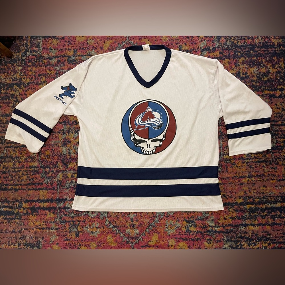 2018 Colorado avalanche x Grateful Dead Jersey RARE XL